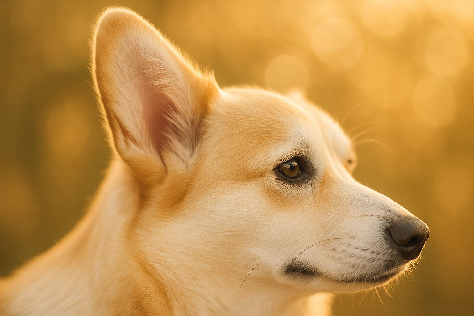 Pembroke Welsh Corgi Ears & Nose